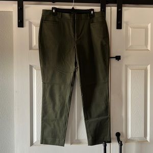 Banana Republic Army Green  Comfort Stretch High Rise Sloan Pants